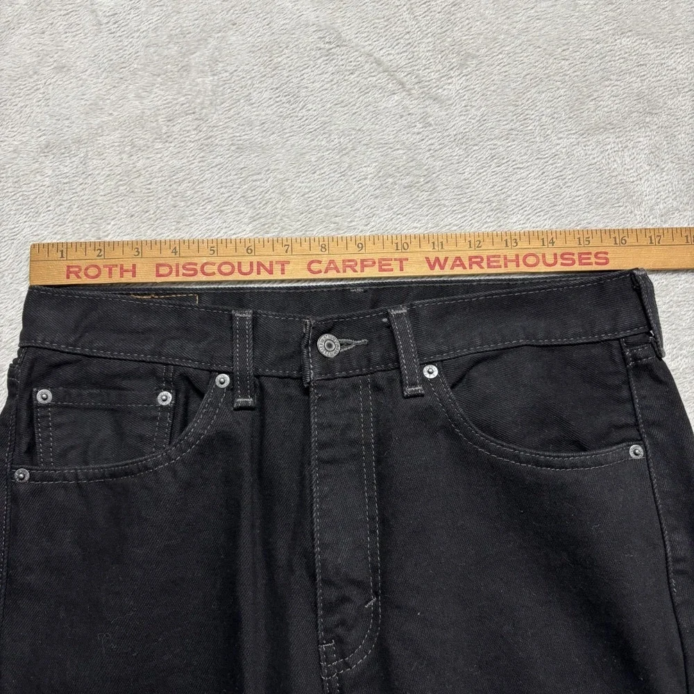 Levis 505‎ Jeans Mens 33x30 Black Denim Regular Straight Leg